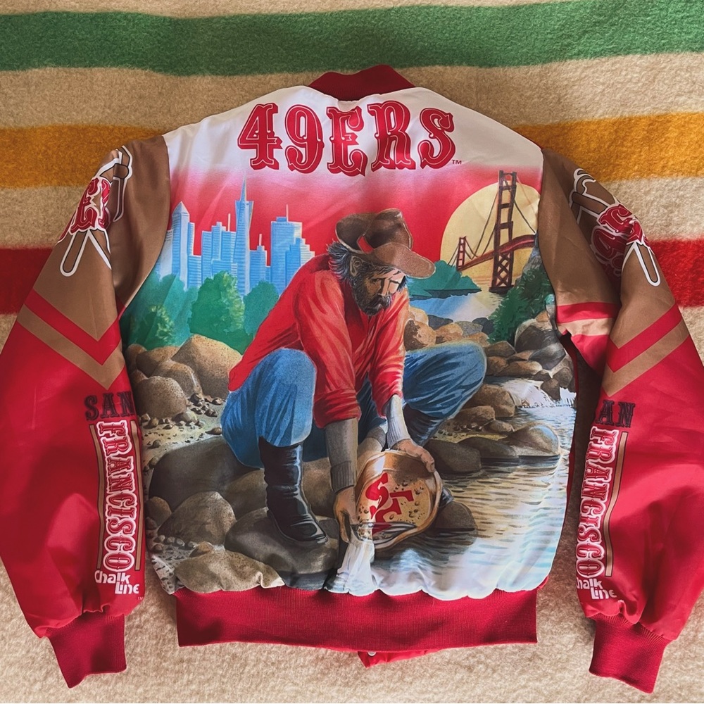 Chalk Line NFL San Francisco Forty Niners 49ers Fanimation Jacket Size M USA.